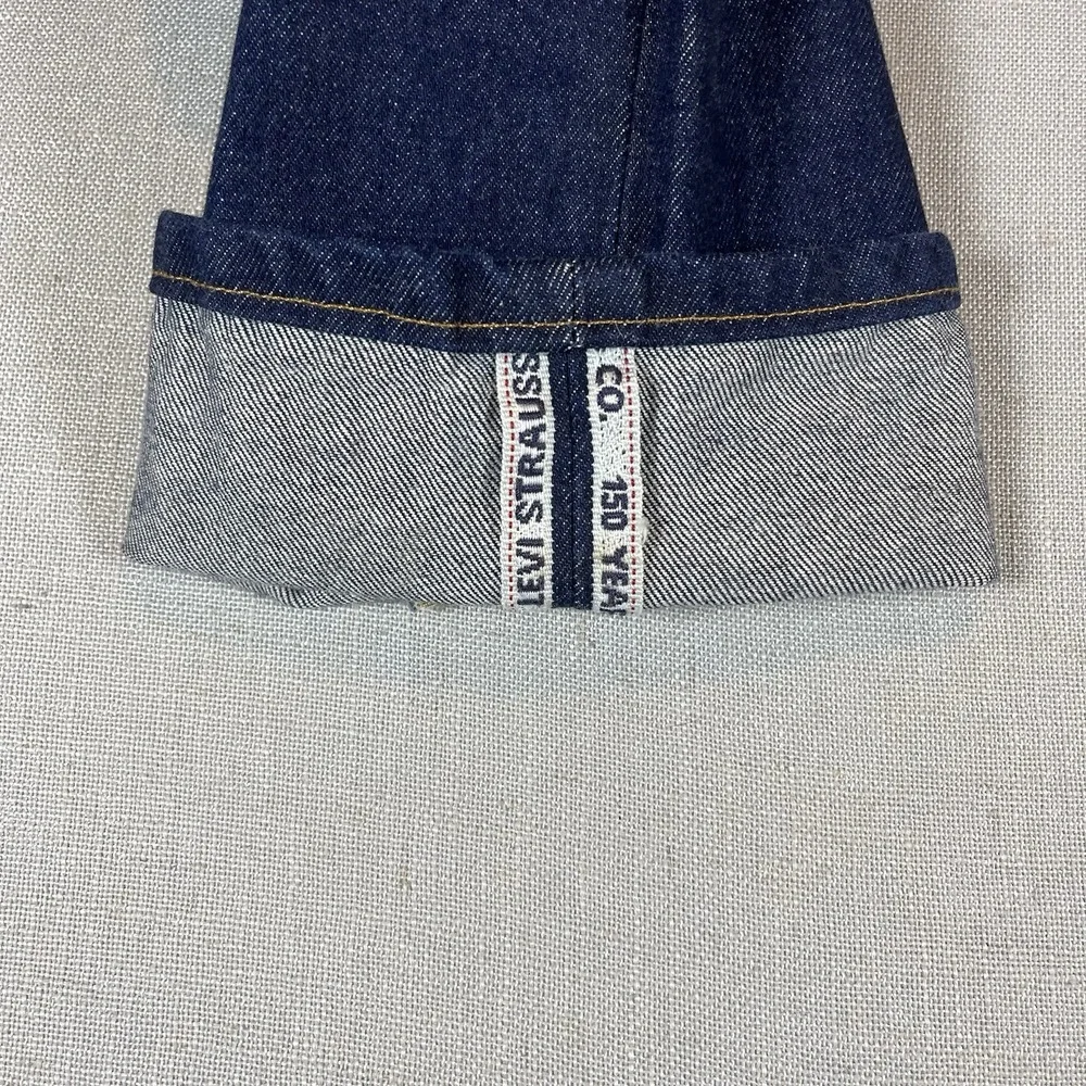 Levis 501 Jeans Men 26x30 Raw Indigo Selvedge Denim 150th Anniversary Button Fly